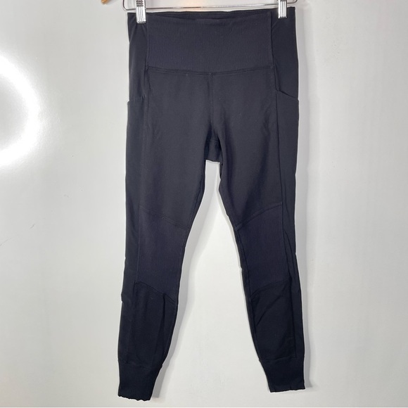 Athleta Excursion Hybrid Leggings Black Size Small - Picture 2 of 8